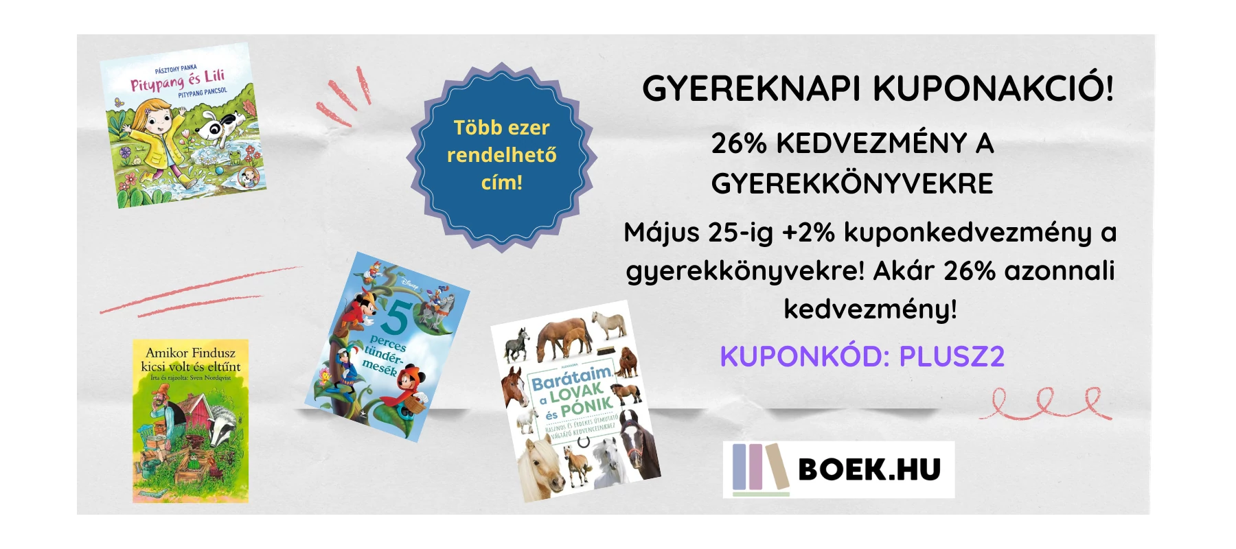 GYEREKNAPI KUPONAKCIÓ!