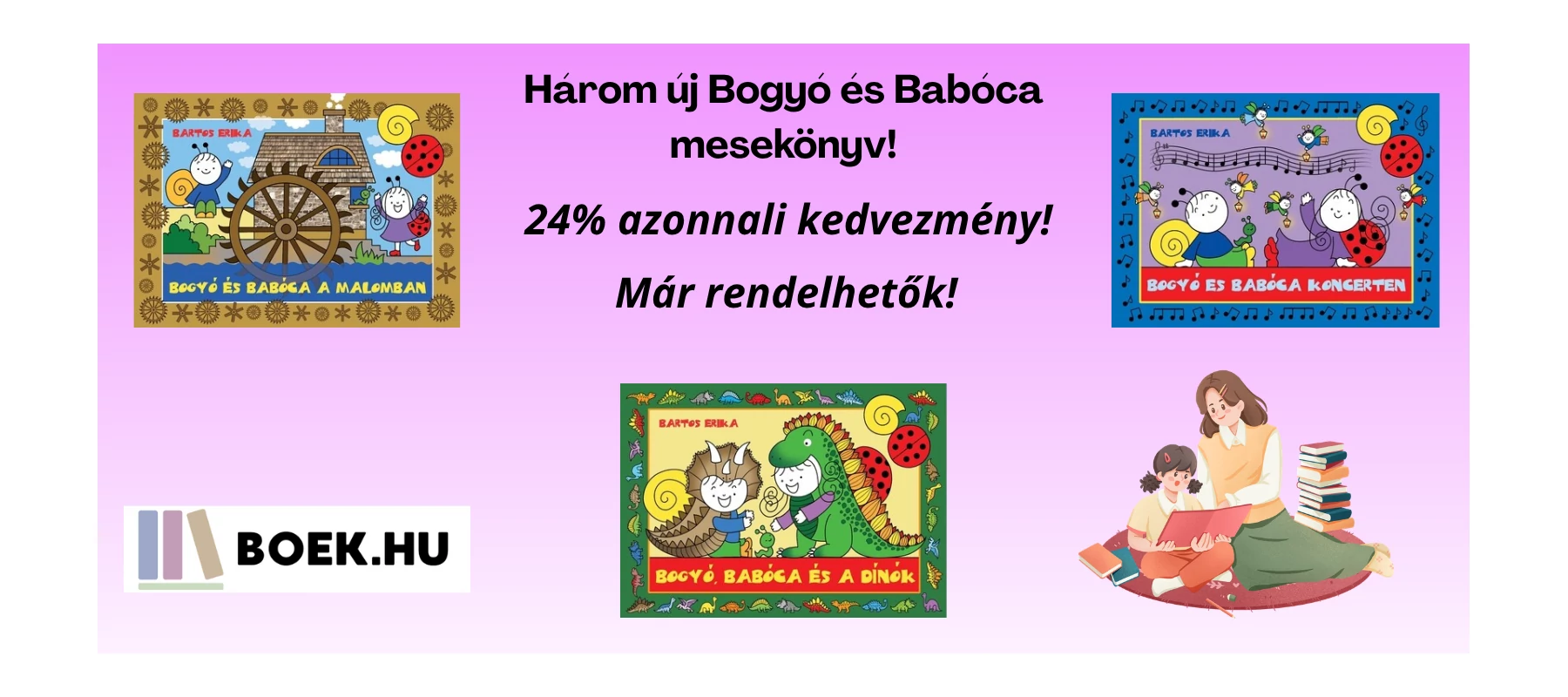 Három új Bogyó és Babóca mesekönyv!