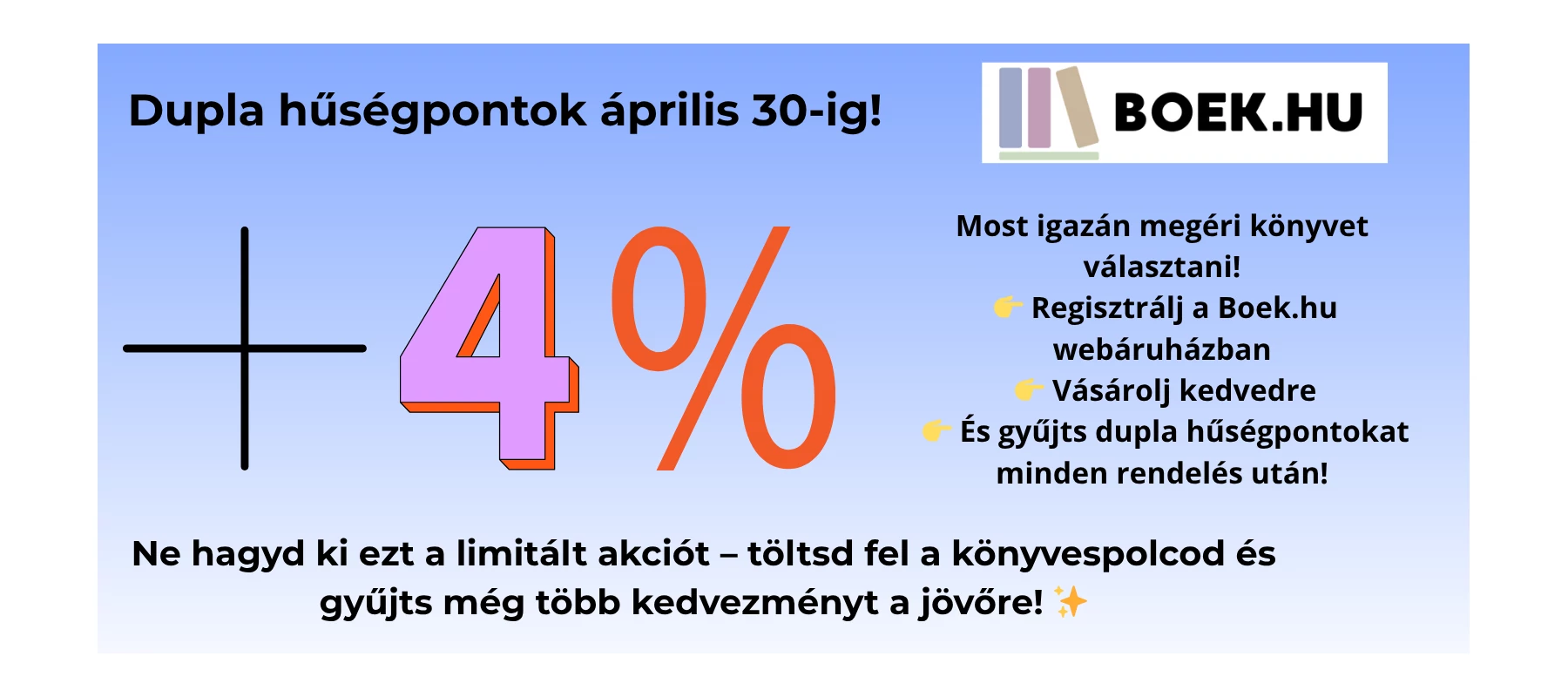 Dupla hűségpontok április 30-ig!