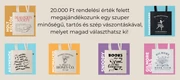 20.000 Ft felett ajándék vászontáska!