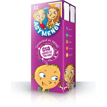 Agymenők kártyacsomag 6-7 éveseknek /650 kérdés és válasz