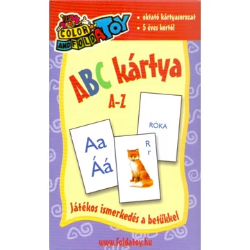 ABC kártya A-Z - Játékos ismerkedés a betűkkel - 5 éves kortól