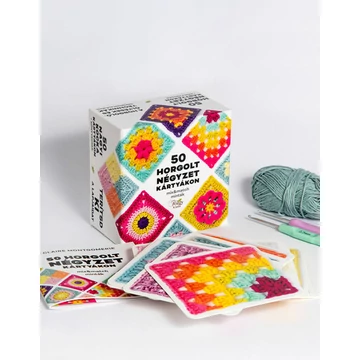 50 horgolt négyzet kártyákon - Mix&amp;match minták