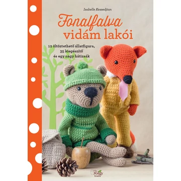 Fonalfalva vidám lakói - 12 öltöztethető állatfigura, 35 kiegészítő és egy nagy hátizsák