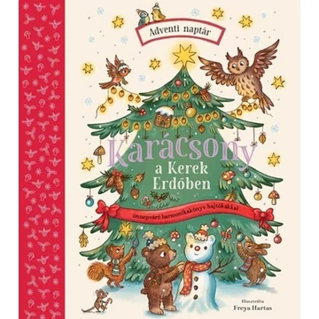 Karácsony a Kerek Erdőben - Ünnepváró harmonikakönyv hajtókákkal - Adventi naptár