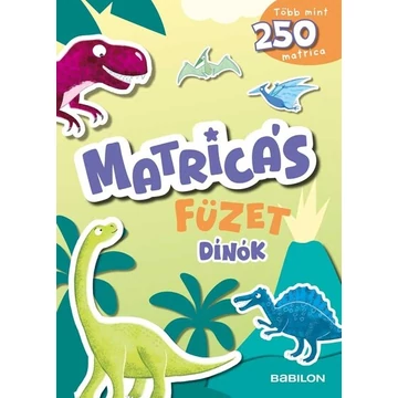 Matricás füzet - Dínók - Több mint 250 matricával