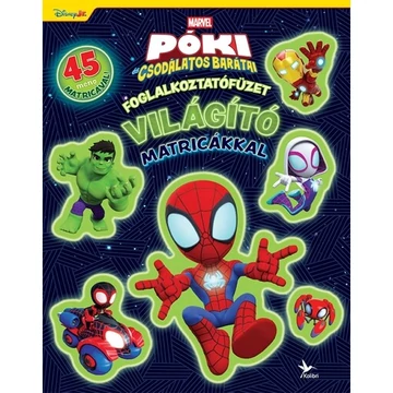 Foglalkoztatófüzet világító matricákkal - Póki - 45 menő matricával!