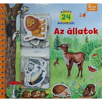 Az állatok - Könyv 24 mágnessel - 3 éves kortól