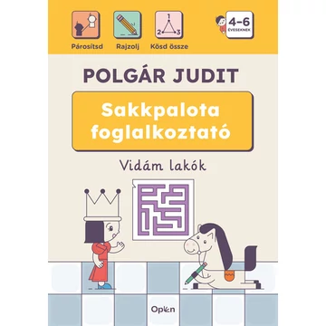 Sakkpalota foglalkoztató - Vidám lakók - 4-6 éveseknek