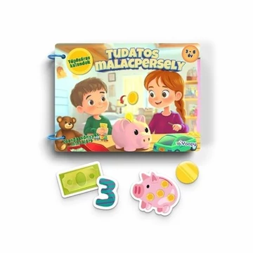 Tépőzáras kalandok -Tudatos malacpersely - Csendeskönyvek mintájára