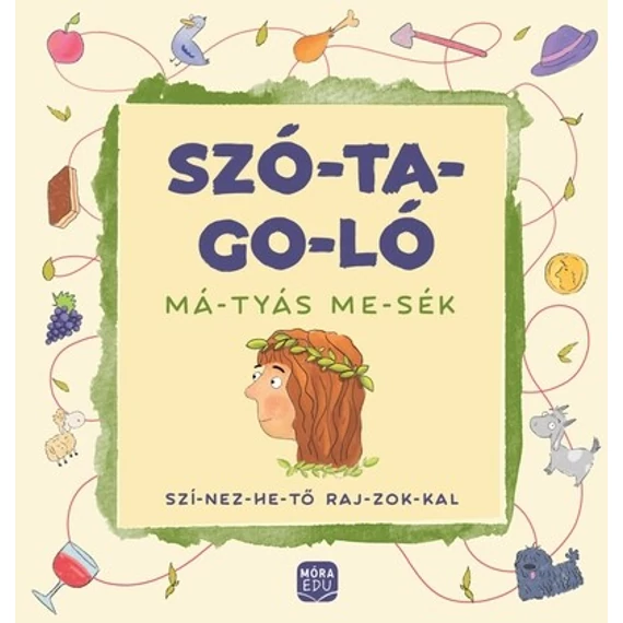 Szótagoló - Mátyás mesék - színezhető rajzokkal