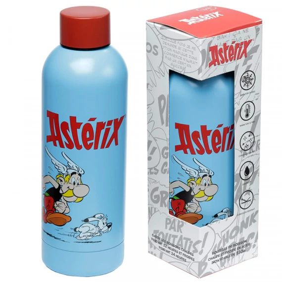 Asterix és Obelix rozsdamentes acél termopalack 